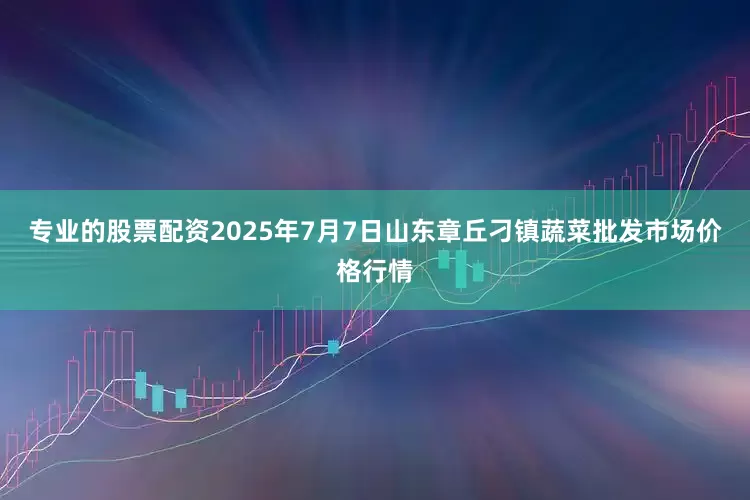 专业的股票配资2025年7月7日山东章丘刁镇蔬菜批发市场价格行情